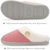 imageChantomoo Womens Slipper Warm Comfy Memory Foam House Slippers Knitted Shoes Faux Fur Lined AntiSkid Rubber Sole Bedroom Cozy Indoor Outdoor SlippersWatermelon Red