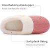 imageChantomoo Womens Slipper Warm Comfy Memory Foam House Slippers Knitted Shoes Faux Fur Lined AntiSkid Rubber Sole Bedroom Cozy Indoor Outdoor SlippersWatermelon Red