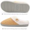 imageChantomoo Womens Slipper Warm Comfy Memory Foam House Slippers Knitted Shoes Faux Fur Lined AntiSkid Rubber Sole Bedroom Cozy Indoor Outdoor SlippersYellow