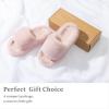 imageChantomoo Womens Slippers Memory Foam House Bedroom Slippers for Women Fuzzy Plush Comfy Faux Fur Lined Slide Shoes AntiSkid Sole Trendy Gift SlippersPink