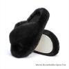 imageChantomoo Womens Slippers Memory Foam House Bedroom Slippers for Women Fuzzy Plush Comfy Faux Fur Lined Slide Shoes AntiSkid Sole Trendy Gift SlippersBlack Cross