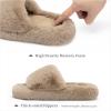 imageChantomoo Womens Slippers Memory Foam House Bedroom Slippers for Women Fuzzy Plush Comfy Faux Fur Lined Slide Shoes AntiSkid Sole Trendy Gift SlippersLight Brown