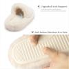 imageChantomoo Womens Slippers Memory Foam House Bedroom Slippers for Women Fuzzy Plush Comfy Faux Fur Lined Slide Shoes AntiSkid Sole Trendy Gift SlippersBeige