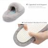 imageChantomoo Womens Slippers Memory Foam House Bedroom Slippers for Women Fuzzy Plush Comfy Faux Fur Lined Slide Shoes AntiSkid Sole Trendy Gift SlippersGrey