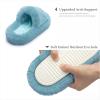 imageChantomoo Womens Slippers Memory Foam House Bedroom Slippers for Women Fuzzy Plush Comfy Faux Fur Lined Slide Shoes AntiSkid Sole Trendy Gift SlippersTurquoise Green