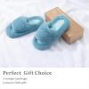 imageChantomoo Womens Slippers Memory Foam House Bedroom Slippers for Women Fuzzy Plush Comfy Faux Fur Lined Slide Shoes AntiSkid Sole Trendy Gift SlippersTurquoise Green