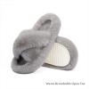 imageChantomoo Womens Slippers Memory Foam House Bedroom Slippers for Women Fuzzy Plush Comfy Faux Fur Lined Slide Shoes AntiSkid Sole Trendy Gift SlippersGrey Cross