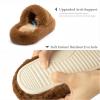 imageChantomoo Womens Slippers Memory Foam House Bedroom Slippers for Women Fuzzy Plush Comfy Faux Fur Lined Slide Shoes AntiSkid Sole Trendy Gift SlippersDark Brown