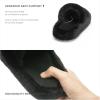 imageChantomoo Womens Slippers Memory Foam Slippers for Women Fuzzy Comfy Faux Fur House Shoes Furry Bedroom Indoor Open Toe Slippers Two Bands Trendy Gift SlippersBlack