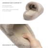 imageChantomoo Womens Slippers Memory Foam Slippers for Women Fuzzy Comfy Faux Fur House Shoes Furry Bedroom Indoor Open Toe Slippers Two Bands Trendy Gift SlippersLight Brown