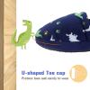 imageLA PLAGE Dinosaur Slippers for Boys Non Slip Little Kid Slippers for Kid with Memory FoamDinosaur