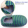 imageLA PLAGE Girls Soft House Slippers Fur Lining Memory Foam Rubber Sole Cute Bedroom Shoes with Beautiful Star