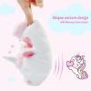 imageLA PLAGE Girls Unicorn Slippers for Toddler Kid Comfortable Wavelike Cozy Soft House Slippers for Toddler GirlUnicorn