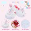 imageLA PLAGE Girls Unicorn Slippers for Toddler Kid Comfortable Wavelike Cozy Soft House Slippers for Toddler GirlUnicorn
