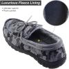 imageLA PLAGE Mens Moccasin Slippers Memory Foam Warm Plush House Slippers Indoor Outdoor Comfortable Winter House ShoesCamo a