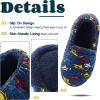 imageLulex Boys Slippers Warm Comfy for Little Big Kids House Bedroom Shoes with Soft Memory Foam Indoor Outdoor