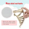 imageLulex Girls Gladiator Sandals for ToddlerLittle Kids Adjustable Cute Summer Flat Strappy Sandals with Zipper for 15 Years OldGolden