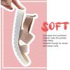 imageLulex Girls Sandals Kids Strap Flat Sandals OpenToe Casual Shoes with Elastic Straps