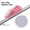 imageLulex Girls Slippers Glitter Warm House Shoes Pink AntiSlip Bedroom Slippers