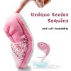 imageLulex Girls Slippers Glitter Warm House Shoes Pink AntiSlip Bedroom Slippers