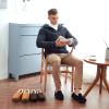 imageLulex Moccasins for Men House Slippers Indoor Outdoor Plush Mens Bedroom Shoes with Hard SoleBeige