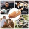 imageLulex Moccasins for Men House Slippers Indoor Outdoor Plush Mens Bedroom Shoes with Hard SoleBeige