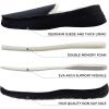 imageLulex Moccasins for Men House Slippers Indoor Outdoor Plush Mens Bedroom Shoes with Hard SoleBlack