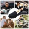 imageLulex Moccasins for Men House Slippers Indoor Outdoor Plush Mens Bedroom Shoes with Hard SoleBlack