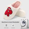 imageNineCiFun Christmas Slippers for Women Monogrammed Memory Foam House Slippers Santa hat Retro Soft Plush Warm Slipon Indoor Slippers Personalized Birthday Gifts shoesR