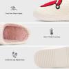imageNineCiFun Christmas Slippers for Women Monogrammed Memory Foam House Slippers Santa hat Retro Soft Plush Warm Slipon Indoor Slippers Personalized Birthday Gifts shoesR