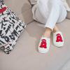 imageNineCiFun Christmas Slippers for Women Monogrammed Memory Foam House Slippers Santa hat Retro Soft Plush Warm Slipon Indoor Slippers Personalized Birthday Gifts shoesA