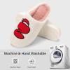 imageNineCiFun Christmas Slippers for Women Monogrammed Memory Foam House Slippers Santa hat Retro Soft Plush Warm Slipon Indoor Slippers Personalized Birthday Gifts shoesZ
