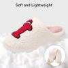 imageNineCiFun Christmas Slippers for Women Monogrammed Memory Foam House Slippers Santa hat Retro Soft Plush Warm Slipon Indoor Slippers Personalized Birthday Gifts shoesI