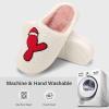 imageNineCiFun Christmas Slippers for Women Monogrammed Memory Foam House Slippers Santa hat Retro Soft Plush Warm Slipon Indoor Slippers Personalized Birthday Gifts shoesY