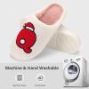 imageNineCiFun Christmas Slippers for Women Monogrammed Memory Foam House Slippers Santa hat Retro Soft Plush Warm Slipon Indoor Slippers Personalized Birthday Gifts shoesQ