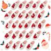 imageNineCiFun Christmas Slippers for Women Monogrammed Memory Foam House Slippers Santa hat Retro Soft Plush Warm Slipon Indoor Slippers Personalized Birthday Gifts shoesT