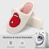 imageNineCiFun Christmas Slippers for Women Monogrammed Memory Foam House Slippers Santa hat Retro Soft Plush Warm Slipon Indoor Slippers Personalized Birthday Gifts shoesO