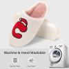 imageNineCiFun Christmas Slippers for Women Monogrammed Memory Foam House Slippers Santa hat Retro Soft Plush Warm Slipon Indoor Slippers Personalized Birthday Gifts shoesC