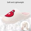imageNineCiFun Christmas Slippers for Women Monogrammed Memory Foam House Slippers Santa hat Retro Soft Plush Warm Slipon Indoor Slippers Personalized Birthday Gifts shoesD