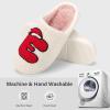imageNineCiFun Christmas Slippers for Women Monogrammed Memory Foam House Slippers Santa hat Retro Soft Plush Warm Slipon Indoor Slippers Personalized Birthday Gifts shoesE