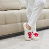 imageNineCiFun Christmas Slippers for Women Monogrammed Memory Foam House Slippers Santa hat Retro Soft Plush Warm Slipon Indoor Slippers Personalized Birthday Gifts shoesX