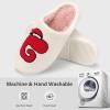 imageNineCiFun Christmas Slippers for Women Monogrammed Memory Foam House Slippers Santa hat Retro Soft Plush Warm Slipon Indoor Slippers Personalized Birthday Gifts shoesG