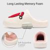 imageNineCiFun Christmas Slippers for Women Monogrammed Memory Foam House Slippers Santa hat Retro Soft Plush Warm Slipon Indoor Slippers Personalized Birthday Gifts shoesP