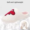 imageNineCiFun Christmas Slippers for Women Monogrammed Memory Foam House Slippers Santa hat Retro Soft Plush Warm Slipon Indoor Slippers Personalized Birthday Gifts shoesF