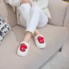 imageNineCiFun Christmas Slippers for Women Monogrammed Memory Foam House Slippers Santa hat Retro Soft Plush Warm Slipon Indoor Slippers Personalized Birthday Gifts shoesP