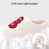 imageNineCiFun Christmas Slippers for Women Monogrammed Memory Foam House Slippers Santa hat Retro Soft Plush Warm Slipon Indoor Slippers Personalized Birthday Gifts shoesB