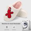 imageNineCiFun Christmas Slippers for Women Monogrammed Memory Foam House Slippers Santa hat Retro Soft Plush Warm Slipon Indoor Slippers Personalized Birthday Gifts shoesX