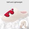 imageNineCiFun Christmas Slippers for Women Monogrammed Memory Foam House Slippers Santa hat Retro Soft Plush Warm Slipon Indoor Slippers Personalized Birthday Gifts shoesE