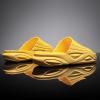 imageNineCiFun Mens Cloud Slides Cushioned Sandals Summer House Slippers for Indoor Outdoor Use Nonslip Bathroom Shower Slide Sandals Slip on Pillow SlippersYellow