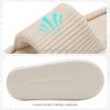 imageNineCiFun Unisex House Slippers Memory Foam Open toe Summer Slippers for Men and Women Corduroy Platform Slippers for Indoor and Outdoor UseBeige
